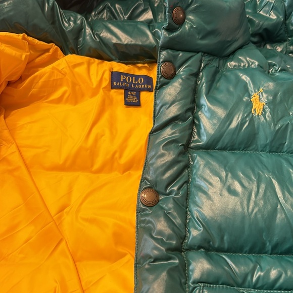 Ralph Lauren Polo green puff coat - Picture 2 of 3